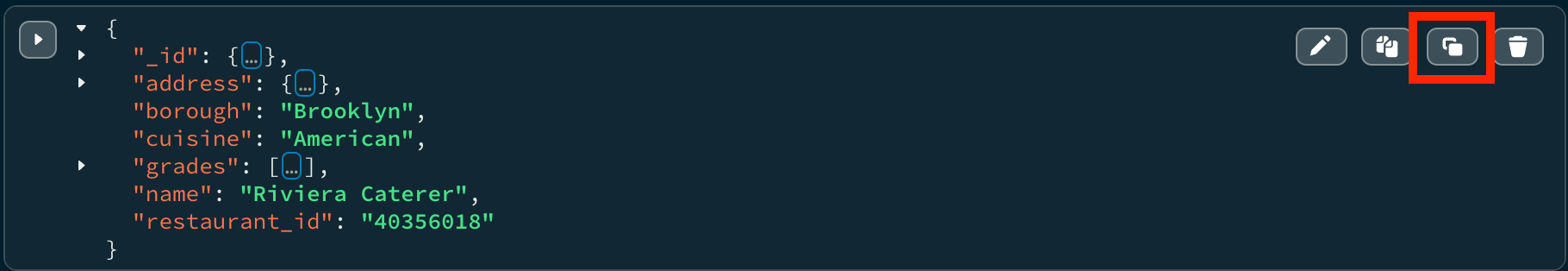 Copy Document from JSON View