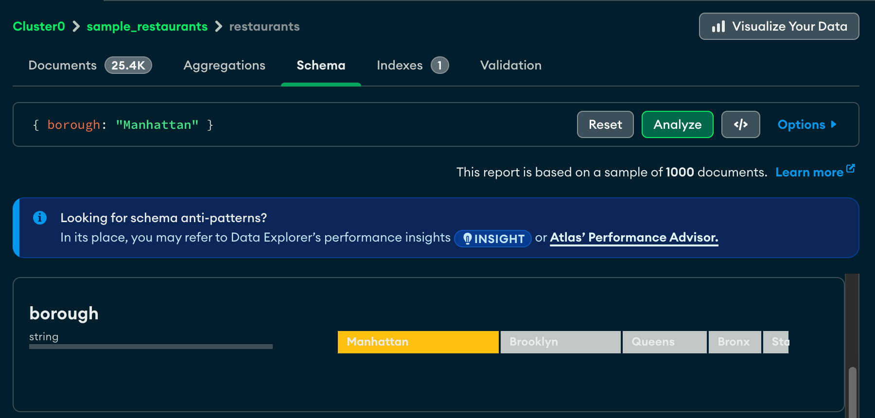 Example of a created filter